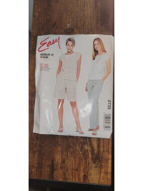 New Uncut McCalls Womens Sewing Pattern 2735 Size 16-22 From 2000